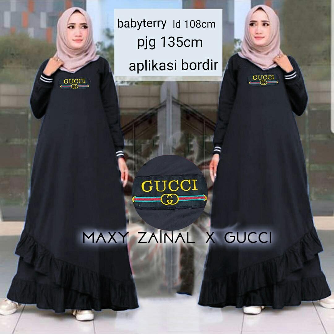 DoubleC Fashion Maxi wanita / Baju Muslim / Gamis Muslim / Maxi Gucci Embro / dress wanita DoubleC Fashion Maxi wanita / Baju Muslim / Gamis Muslim / Maxi Gucci Embro / dress wanita