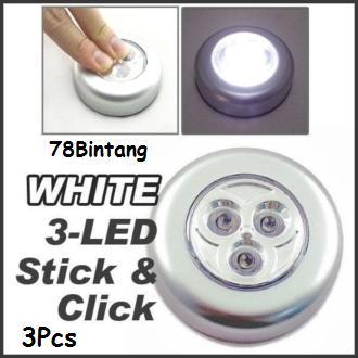 Pencarian Termurah 78Bintang 3Pcs Lampu Sentuh - Stick N Click Lamp - 3 Mata LED - Stick Touch Lamp - Lampu Tempel Emergency - Lampu Darurat sale - Hanya ...