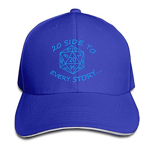 20 Sides To Every Story Adjustable Velcro Black Baseball Cap