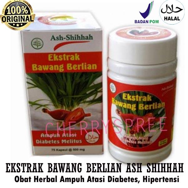 Ash Shihhah Ekstrak Bawang Berlian Dayak Obat Herbal Atasi Diabetes Gula Hipertensi Bahan Aman Natural BPOM - Isi 60 kapsul