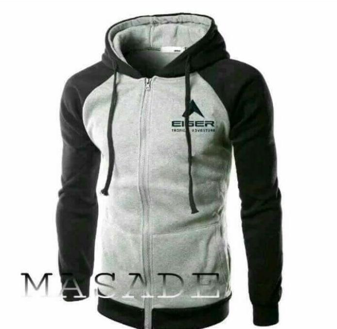 jaket Zipper Hoodie Sweater Jumper Eiger Tropical.