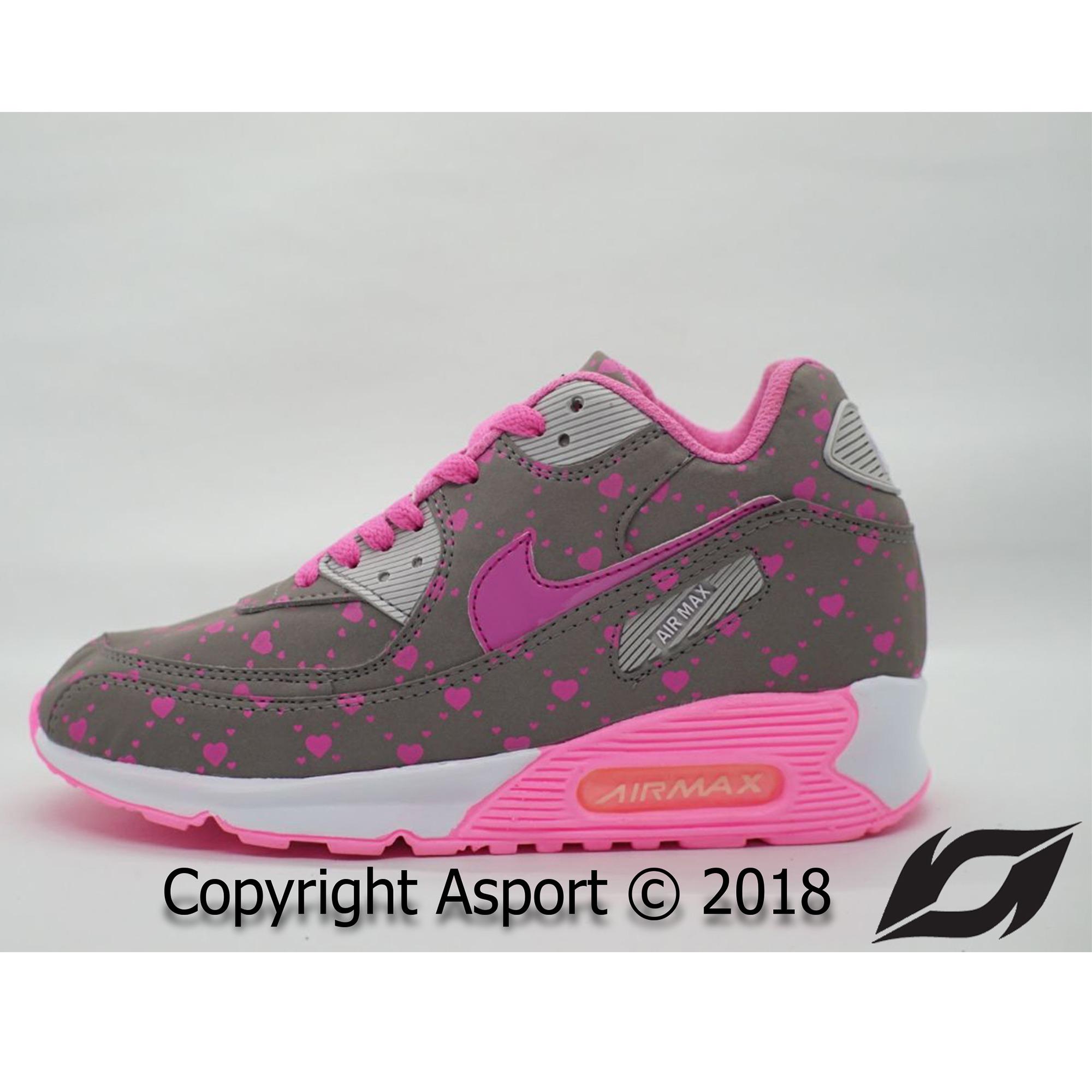 Sepatu Murah Nike Airmax 90 Kualitas Premium Warna Abu Pink Love