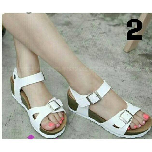 Sendal Birkenstock Carvill New Era Tali Putih