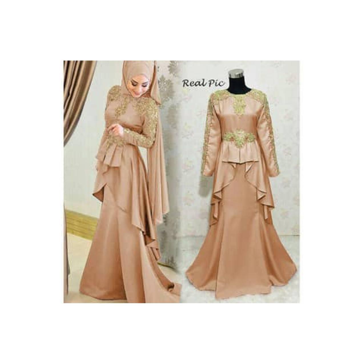 barang laris manis DW162 BAJU GAMIS PESTA PERNIKAHAN MUSLIM WISUDA REM