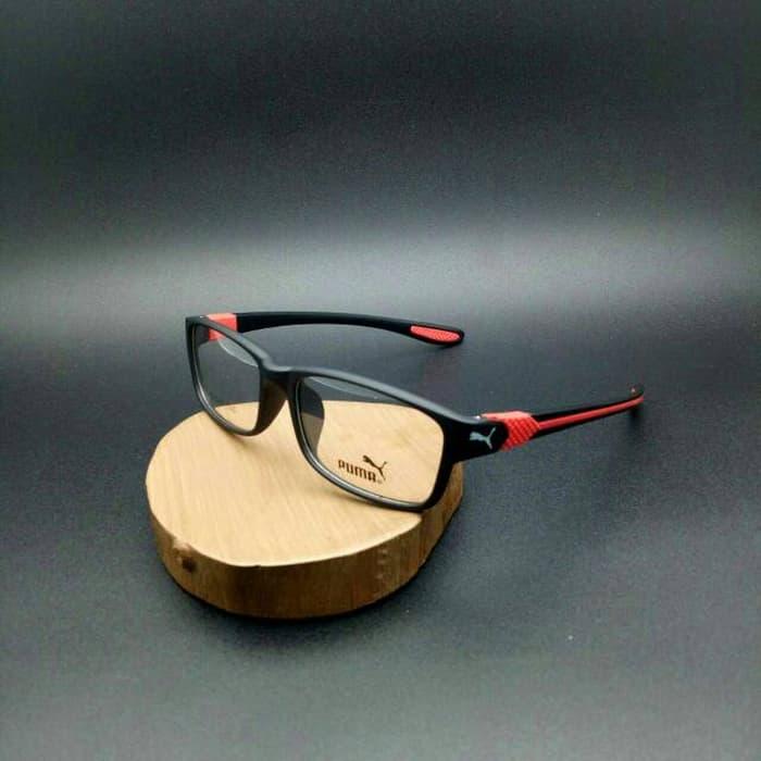 BEST SELLER!!! Frame Kacamata Pria, Kaca Mata Sporty Puma, Kaca Mata Minus, Plus,