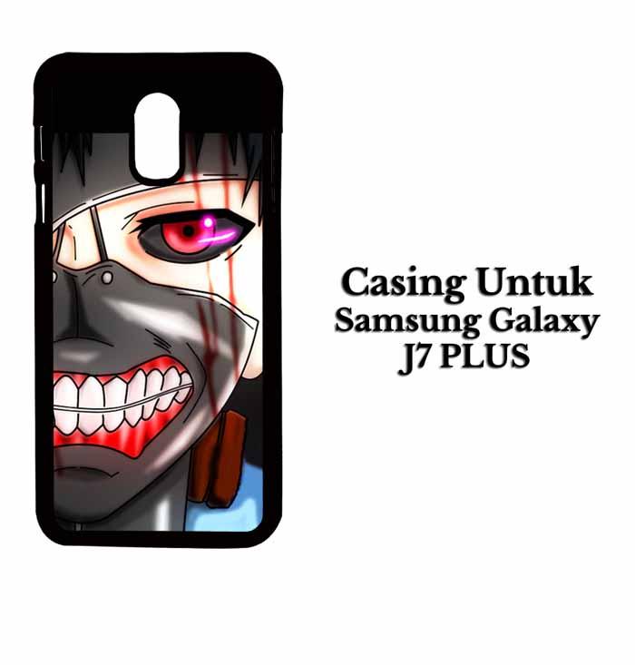 Casing SAMSUNG J7 PLUS ken kaneki mas 2 Hardcase Custom Case Se7enstores
