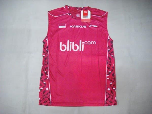 HARGA SPESIAL!!! BAJU Badminton / Bulutangkis Singlet Lining L.22 Red KASKUS - 32JbfE