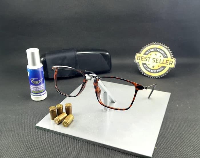 Frame Kacamata / Rayban HK073 + Lensa Anti UV + Box Frame