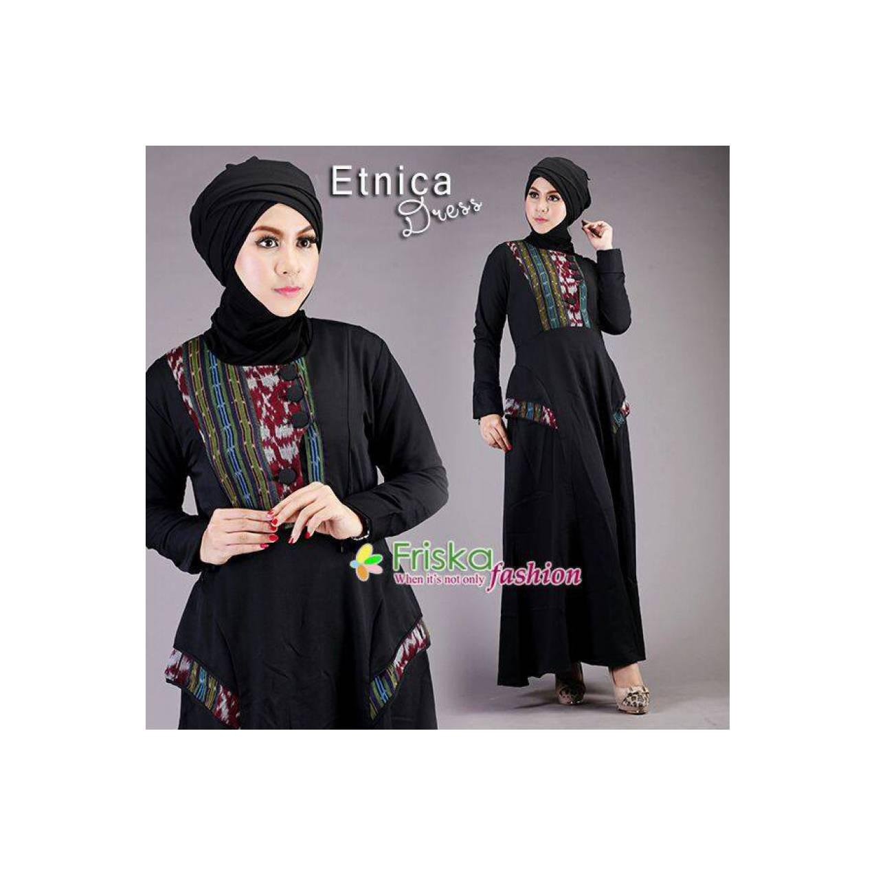 baju muslim ETNICA DRESS (READY FREE)BY FRISKA FASHION