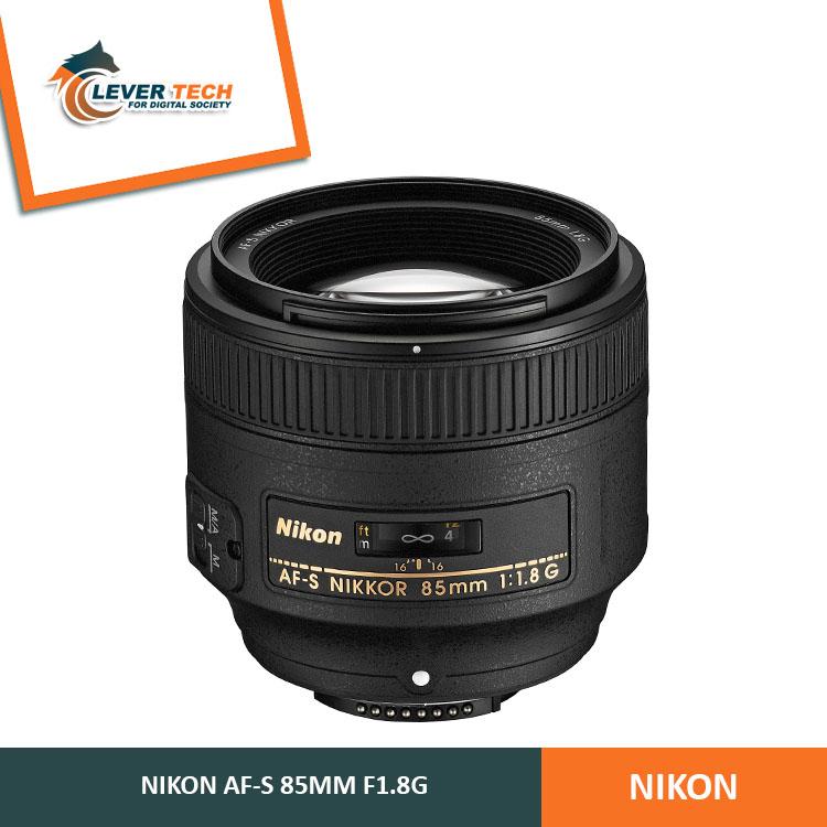 Nikon AF-S Nikkor 85mm f/1.8G Lensa - Hitam