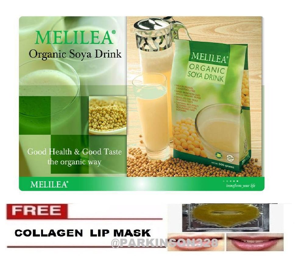 Melilea Soya Susu Kedelai Original 500Gr BPOM ORIGINAL (KEMASAN LAMA EXPIRED 2019) + FREE COLLAGEN LIP MASK - 1 PCS