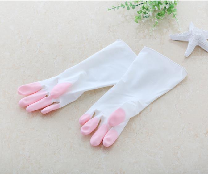 Sarung tangan karet cuci piring anti air / Rubber glove murah