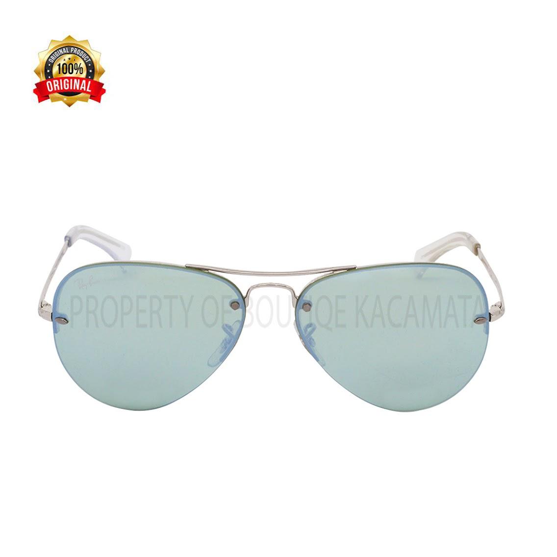 Kacamata Rayban Original Semi-Rimless Aviator 3449-9043/30