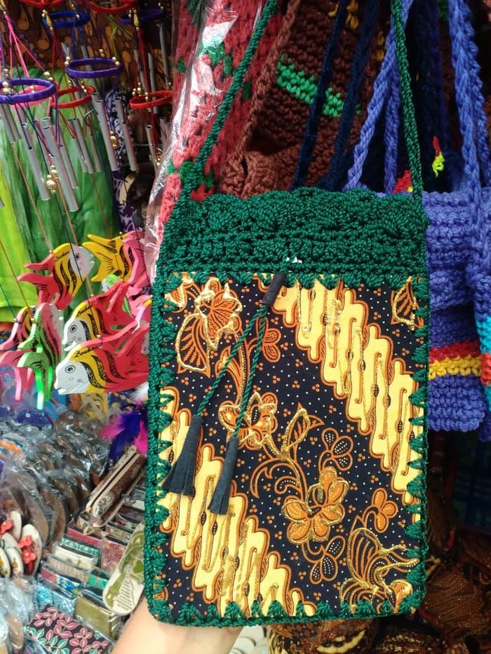 Harga Spesial!! Tas Batik Rajut Tempat Hp Dan Dompet - ready stoC-K
