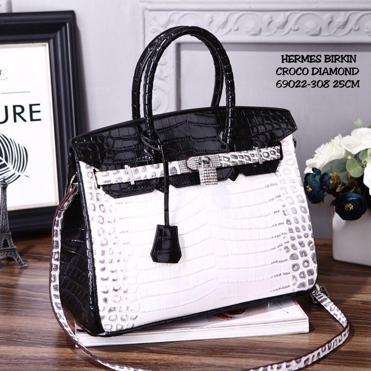 TAS HERMES BIRKIN HIMALAYA CROCO DIAMOND25