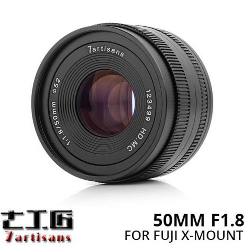 Lensa 7ARTISANS 50MM F1.8 FOR Mirrorless FUJIFILM X Mount Series