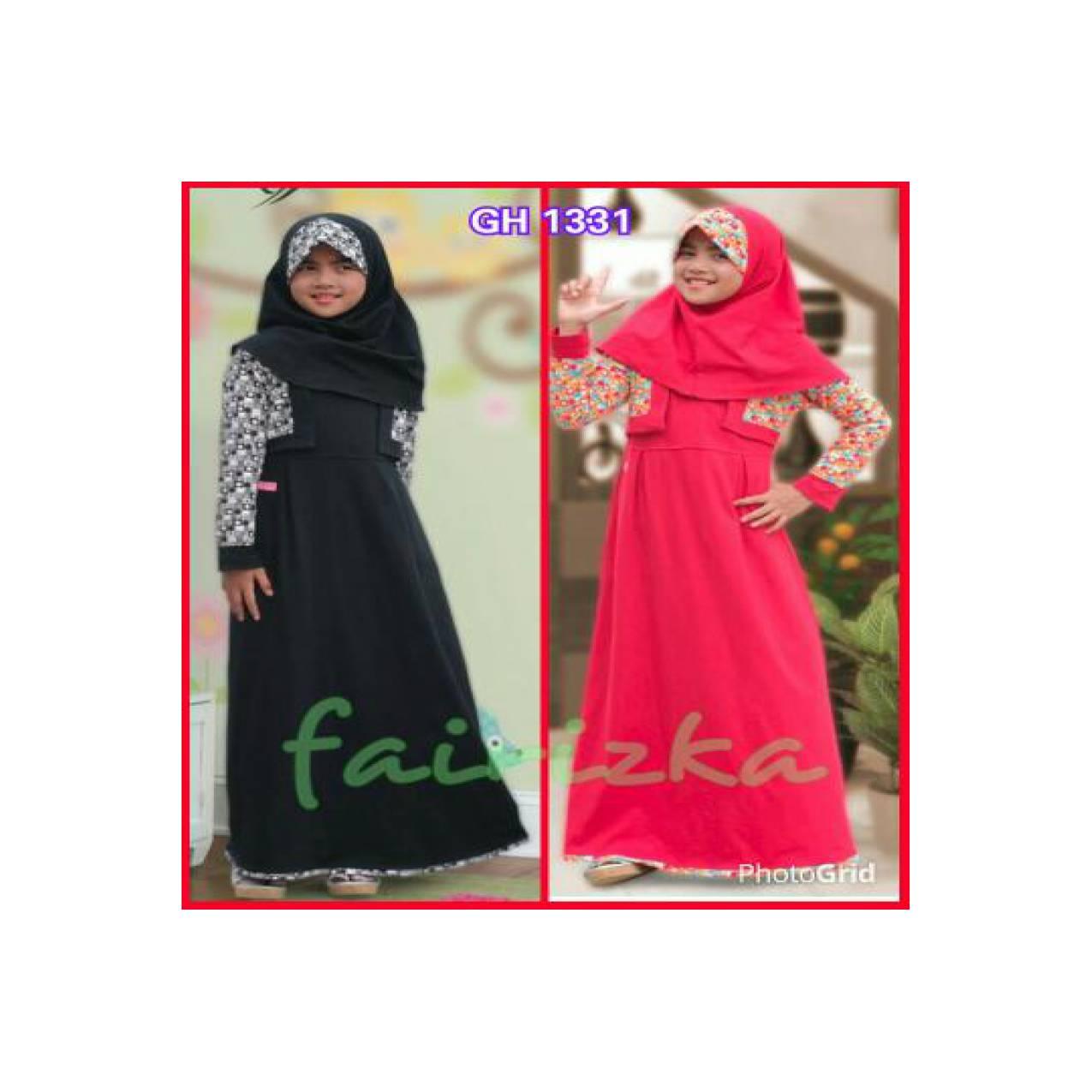 Jual Gamis Anak + Hijab, Rahnem Kids GH, size L-XL Baru | Baju Gaun