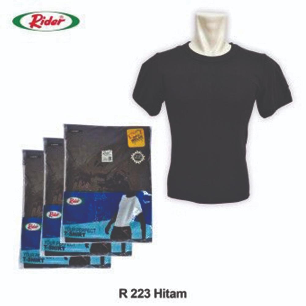 Rider Kaos Oblong Pria - Hitam R223BWH
