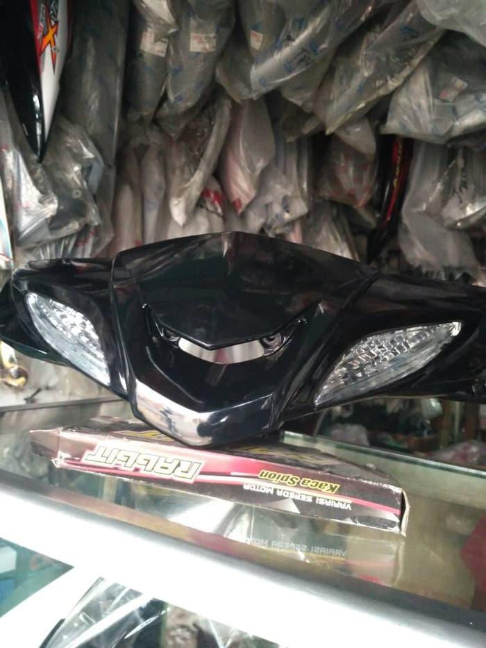 Aksesoris motor nmax/Aksesoris motor vario 150/Aksesoris motor beat/Aksesoris motor vario 125/Aksesoris motor yamaha nmax/Aksesoris motor vixion batok depan xeon 1set + lampu senja kw berkualitas