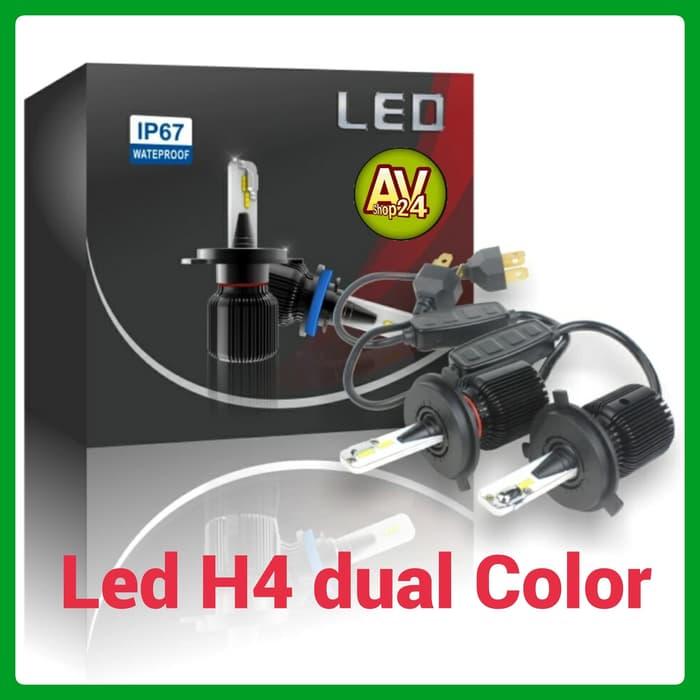 Best Seller LAMPU LED MOBIL H11 H8 H16 Dual Color/Dua Warna AV-1 - H-Sebelas