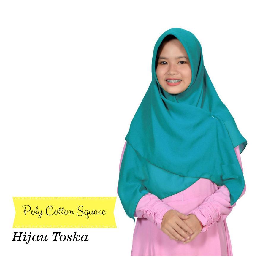Jilbab 2 Warna Hijab Segiempat Bukan Jilbab Instan Langsung Pakai Atau Poly cotton Jilbab Segi4 Kirana Square Termurah All Size New Fashion Muslim Daily Hijab Segi Empat Atasan Dress Muslimah Wanita Syari Casual Termurah