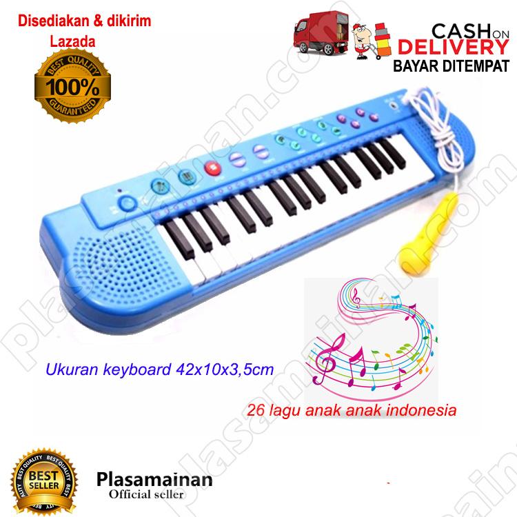 AA Toys Techno Karoke Keyboard T-2768 WARNA ACAK - Mainan Piano Karoke Lagu Indonesia / WARNA RANDOM