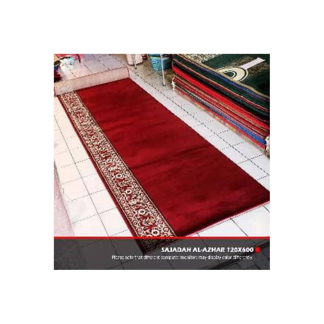 Sajadah Al Azhar Warna Merah Bahan Wool Kualitas Import Cocok Untuk