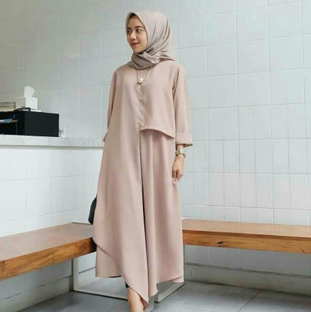 DoubleC Fashion Tunik Inul Casual / Dress Muslimah / Atasan Muslimah / Blouse Muslimah / Fashion Muslim / Kebaya Modern / Baju Muslim