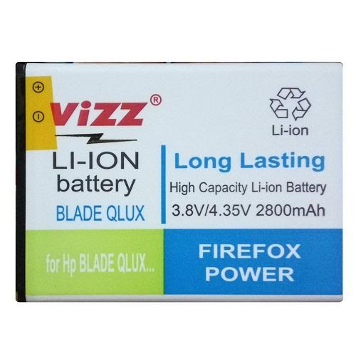 Vizz Baterai Batt Batre Battery Double Power Vizz ZTE Blade Qlux Q Lux 4G / HP Handphone Bolt Powerphone E1 2800 Mah