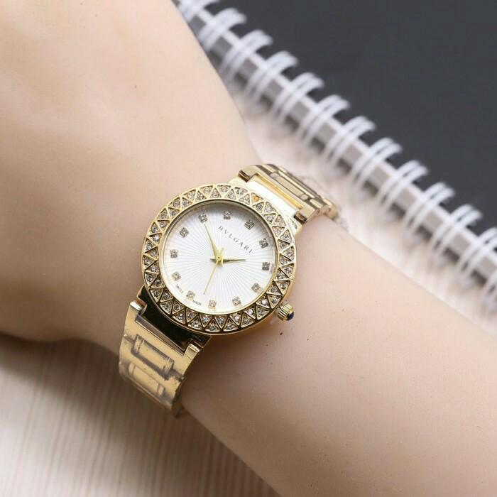 jam tangan murah wanita Bvlgari / jtr 1115 gold