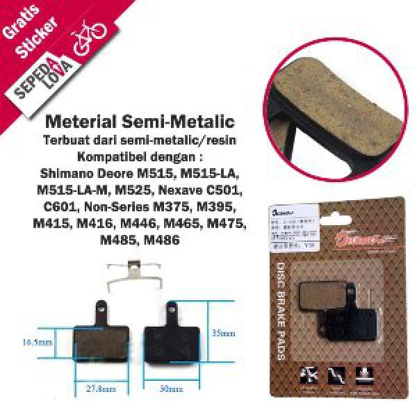 Termurah Kampas Rem Disc Brake Pads Sepeda Shimano Deore Nexave Non Series Good Quality