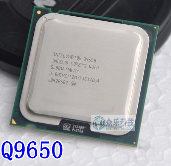 lntel Core 2 Duo Q9650 CPU Quad-Core/3.0GHz/12MB L2/45nm/Socket 775/SLB8W/95W/FSB 133Hz/