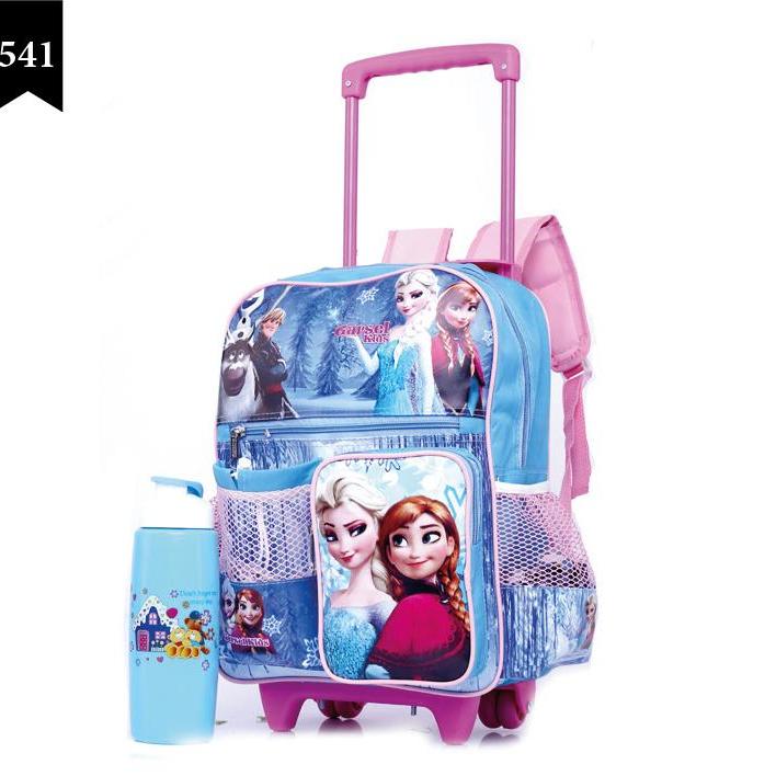 Garsel Fashion Tas Ransel / Troly KARAKTER Anak Perempuan GWI 5874 - Biru Kombinasi Bahan Dinier 300