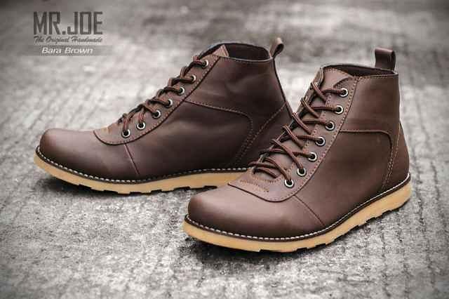Sepatu Brodo Kulit Boots Pria Sepatu Mr. Joe BARRA Original - Sepatu Boots Pria