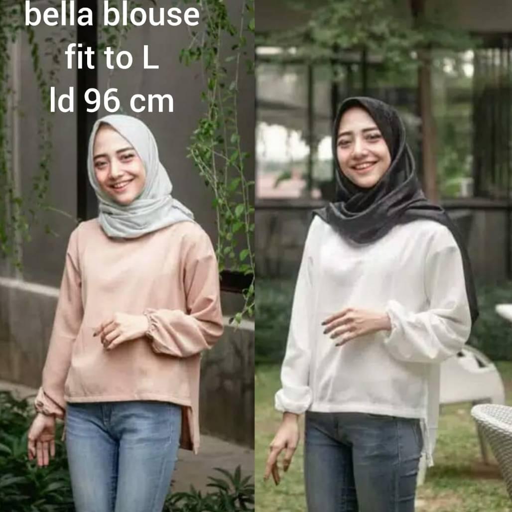 Fashionista Brand Blouse Bella / Dress Muslimah / Hijab Muslim / Gamis Syari / Baju Muslim / Outer Ajiko / Outer Krilo /Atasan Murah / Fashion Muslim / Fashion Maxi / Setelan Muslim / Atasan Muslimah / Gamis Fashion / Blouse Wanita / Atasan Wanita