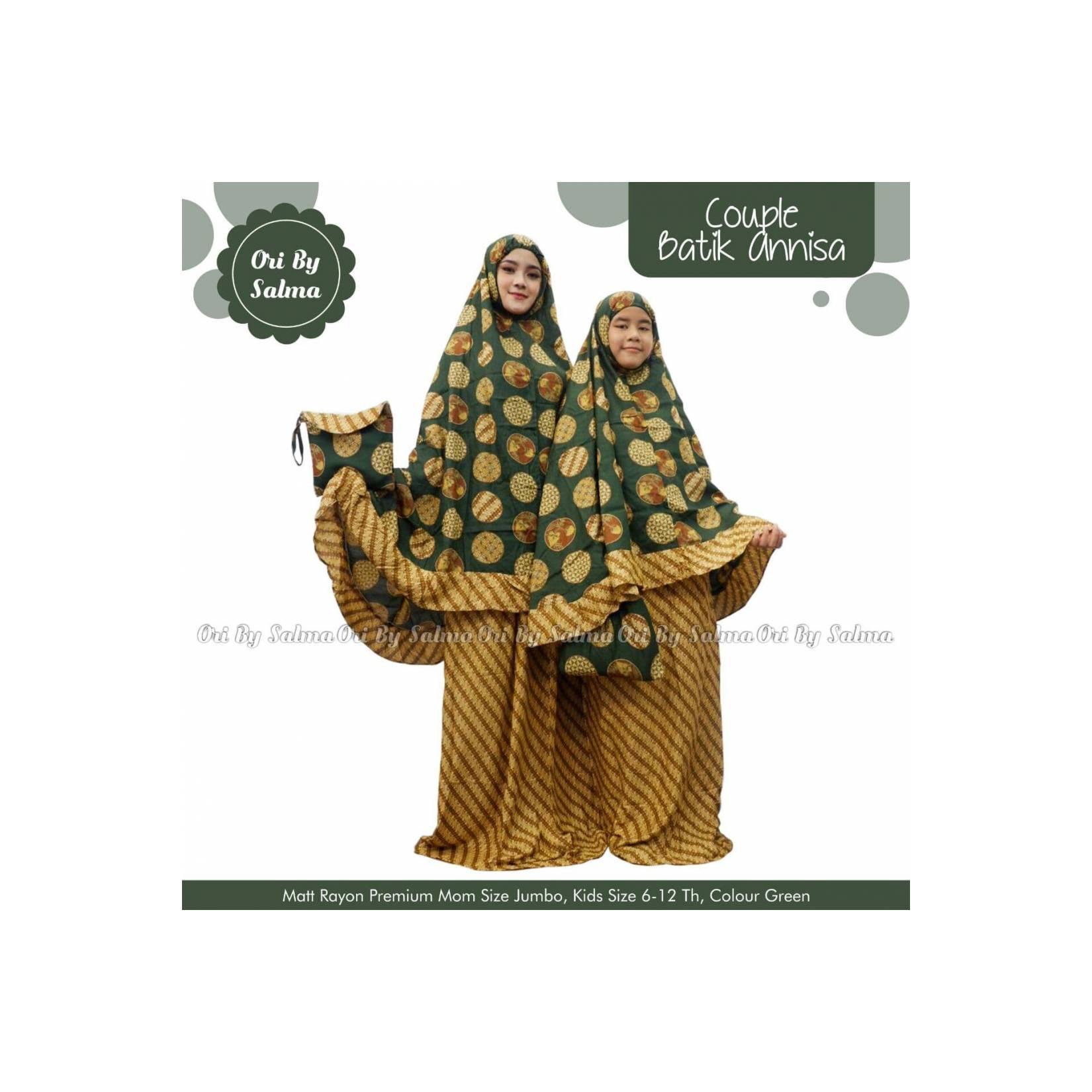 Mukena Couple Batik Annisa/ Mukena Kembar Anak dan Ibu