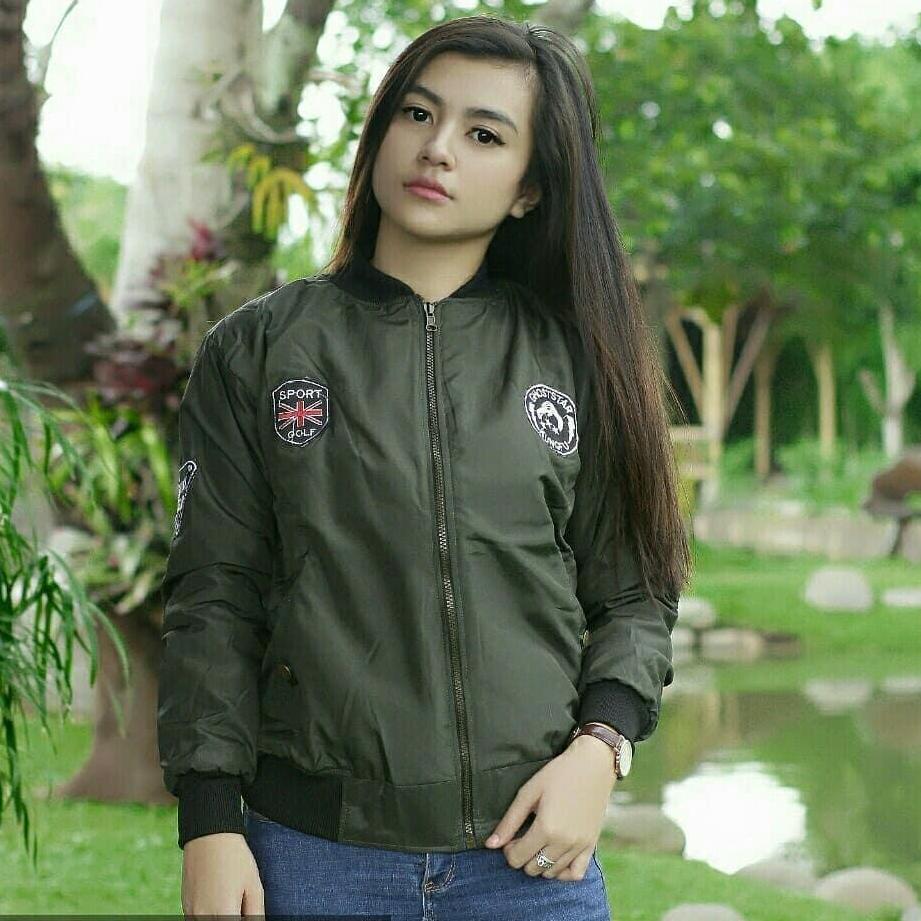 Patch Bomber - Jaket Bomber Wanita