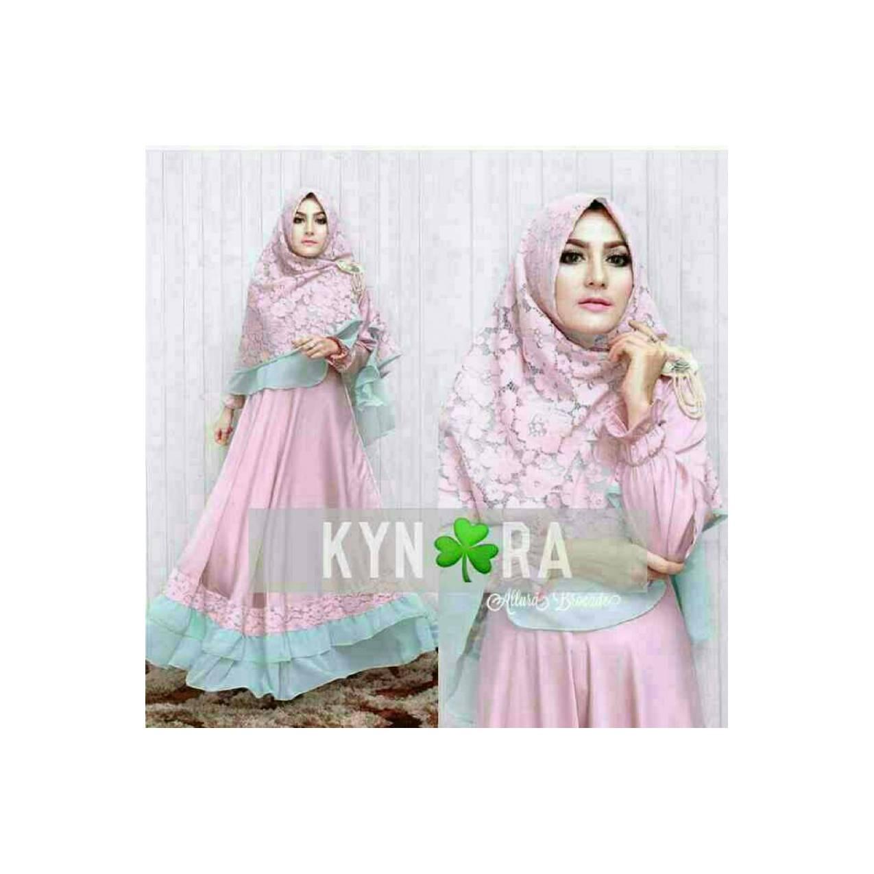 kynara gamis brokat syar'i