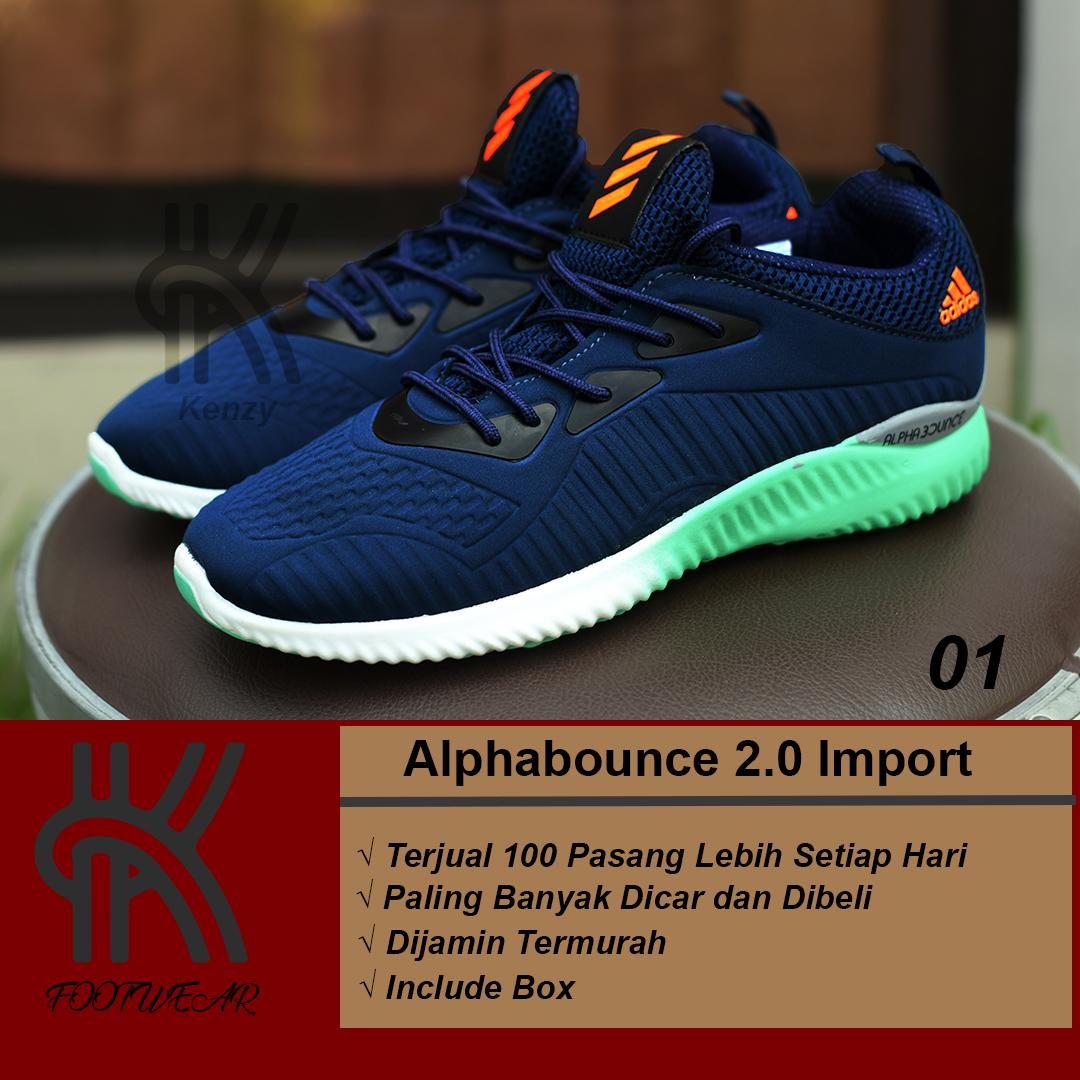 Sepatu Running Pria Adidas Sneakers Casual Sport Shoes Olahraga Santai Jogging Lari Futsal