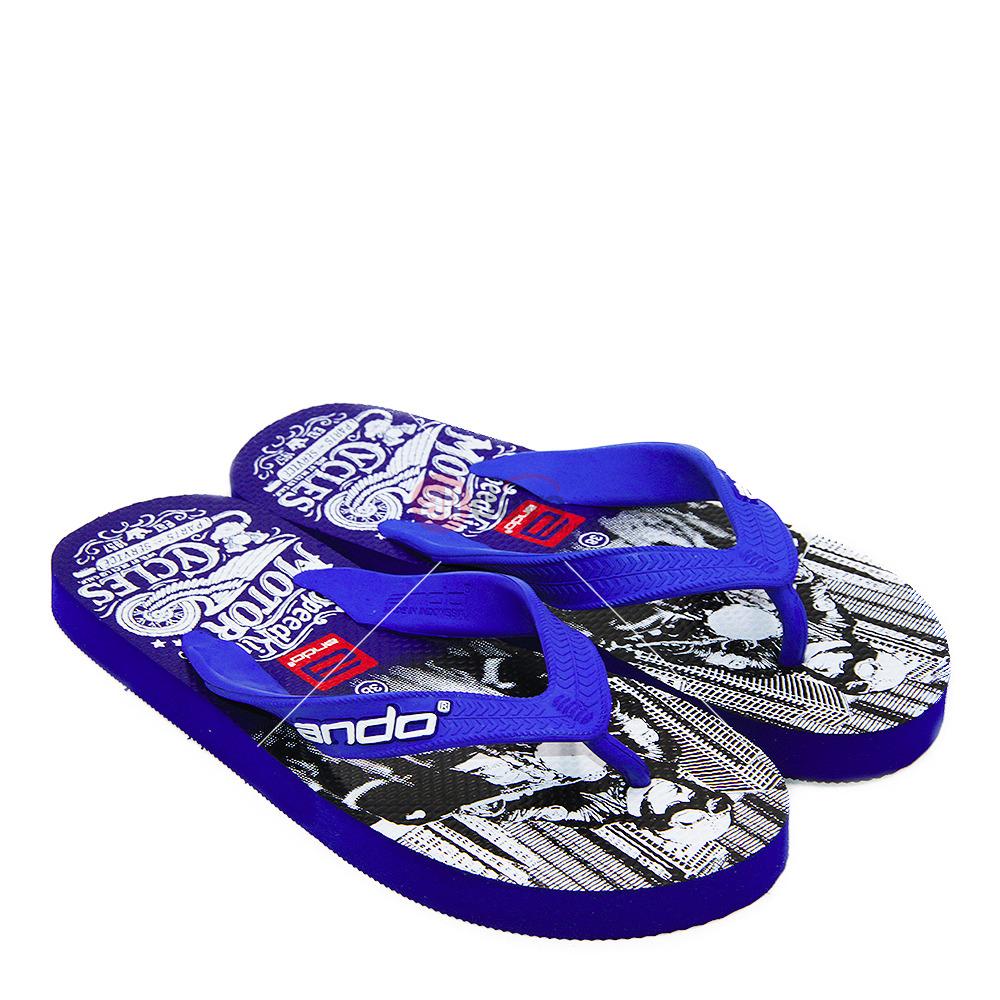 Ando Sandal Jepit Pria Hawaii Urban 01 - R.Blue