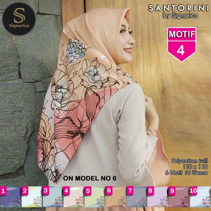 Hijab Segi Empat SANTORINI 4 By SIGNARICA - Jilbab kerudung MOTIF