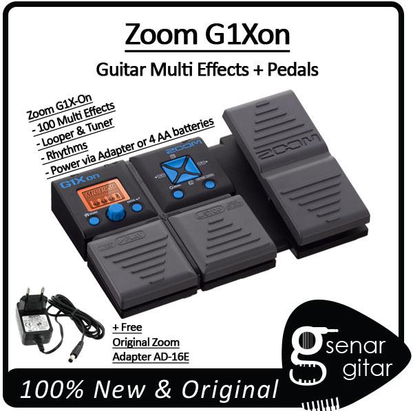 Original Zoom G1Xon Guitar Multi Effects + Pedals, Multi Efek Gitar Elektrik