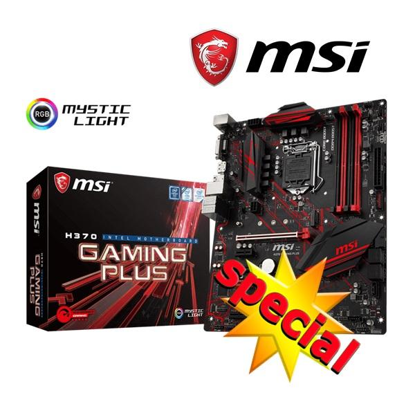 Motherboard MSI H370 Gaming Plus 8th Gen LGA 1151 Motherboard MSI H370