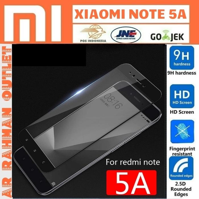 Xiaomi redmi NOTE5A NOTE 5A biasa tempered glass color warna layar hp