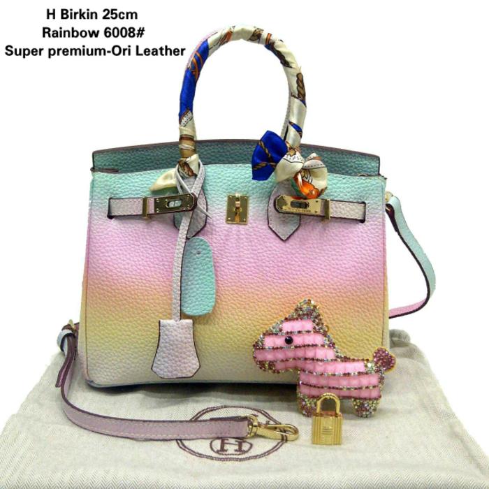 TAS HERMES BIRKIN RAINBOW 6008