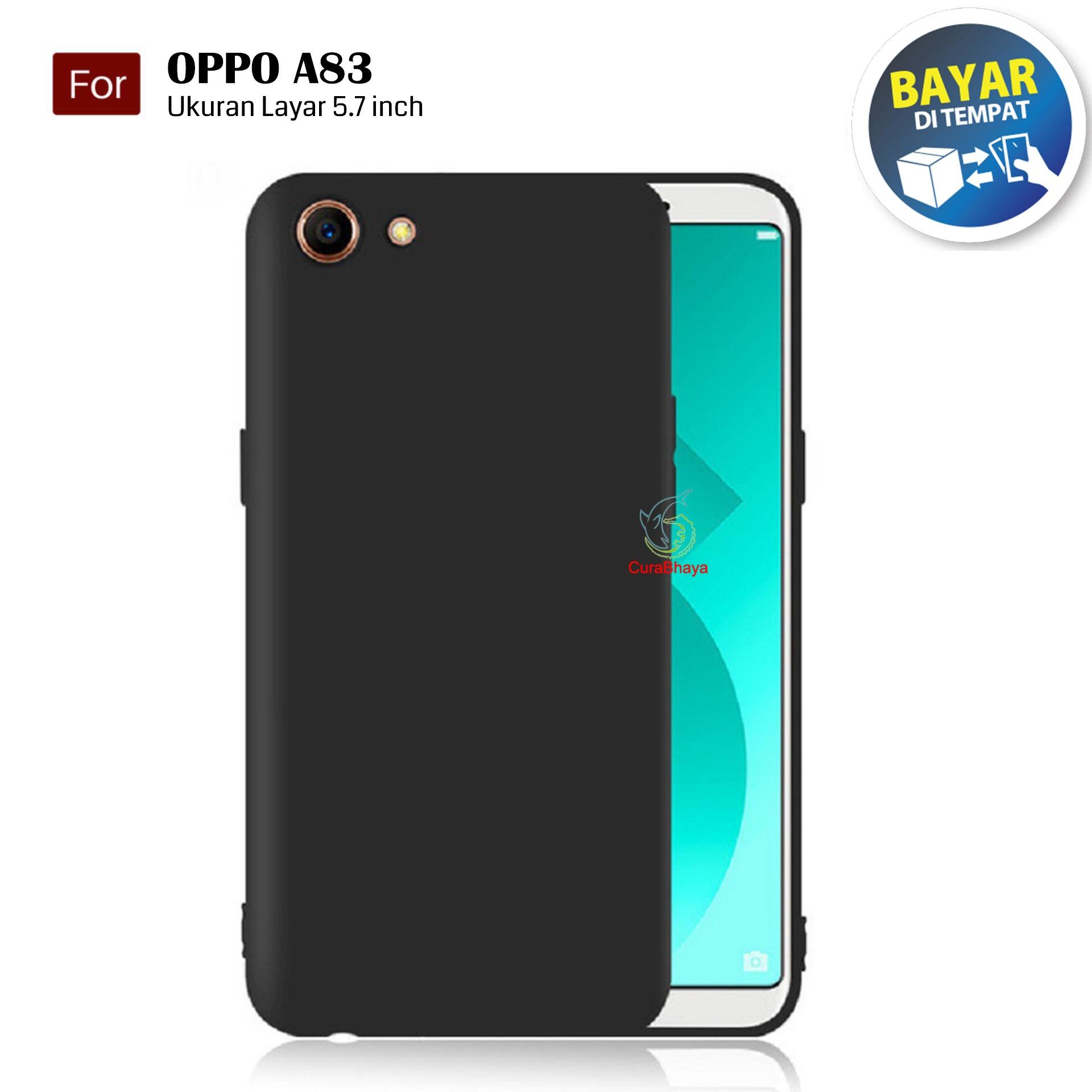 MidNight Oppo A83 | Slim Case Black Matte Softcase Premium (Anti Minyak/Anti Sidik Jari) - Hitam Doff