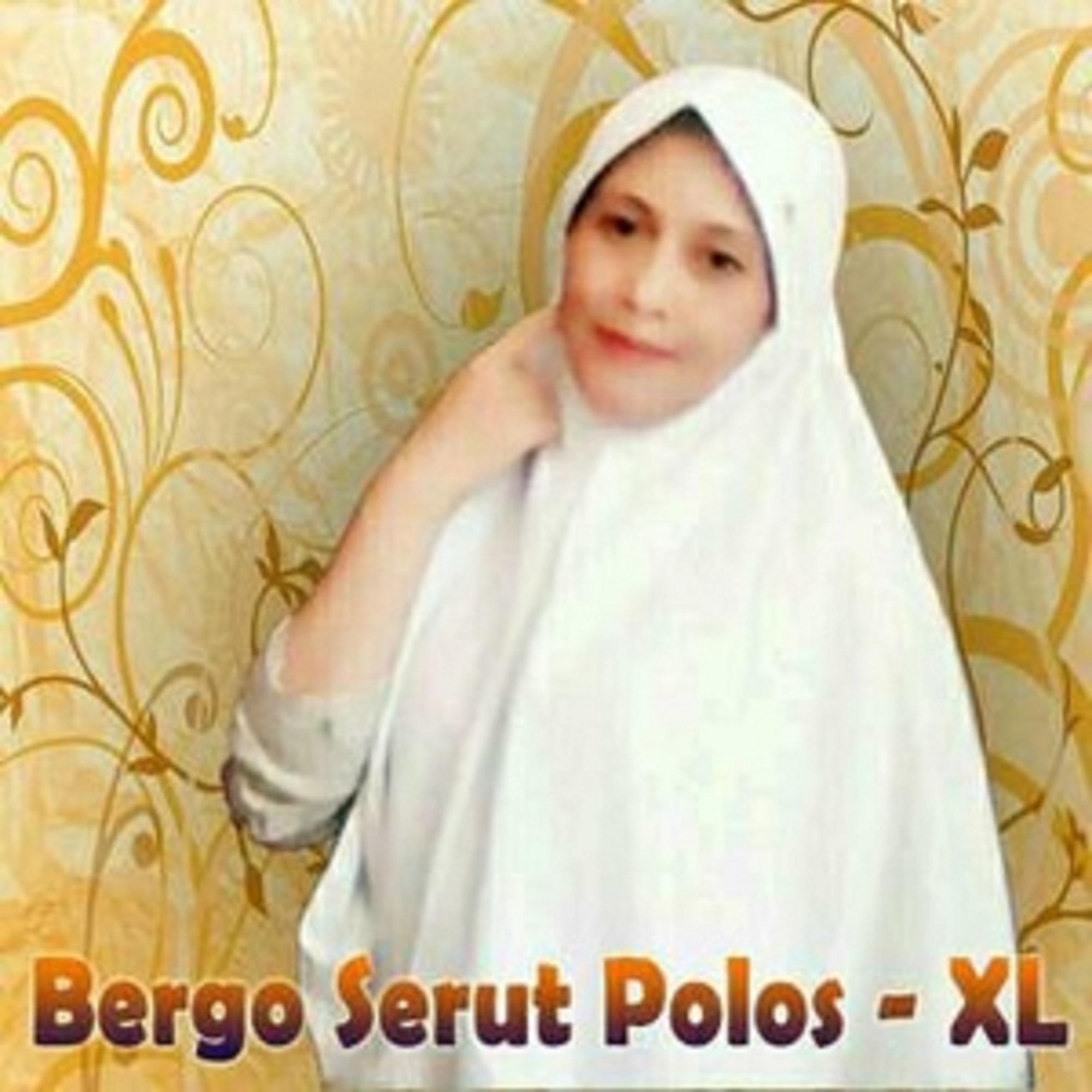Kerudung Jilbab Instan Bergo Serut Polos Anak Sekolah SMP SMA