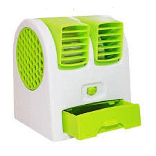 AC Mini Portable Double Cooler Fan / Kipas Angin Aromaterapi Parfum  