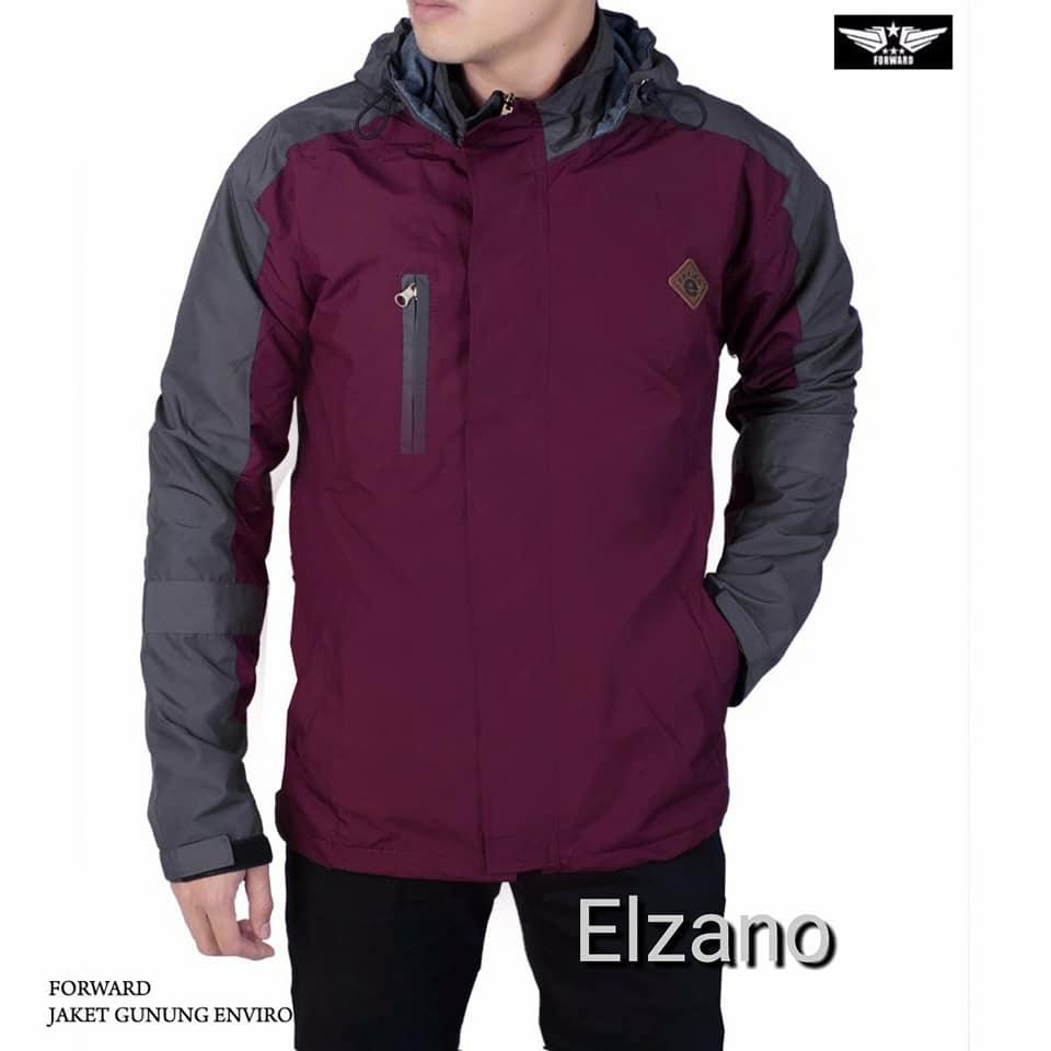 Jaket gunung windbreaker pria-bolak balik