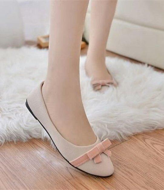 Sepatu Flat Balerina Pita Cantik-3640